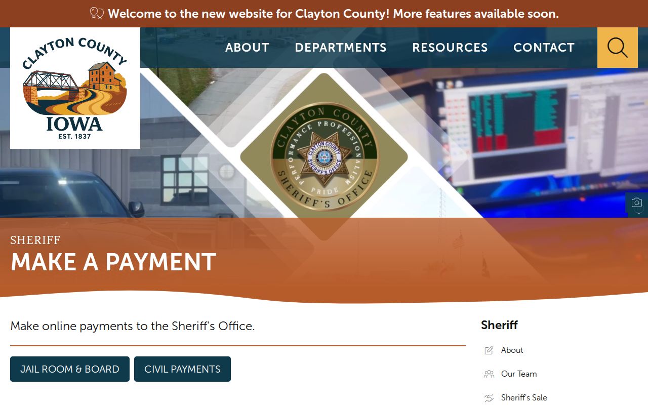 Clayton County warrant lookup sheriff payment categories