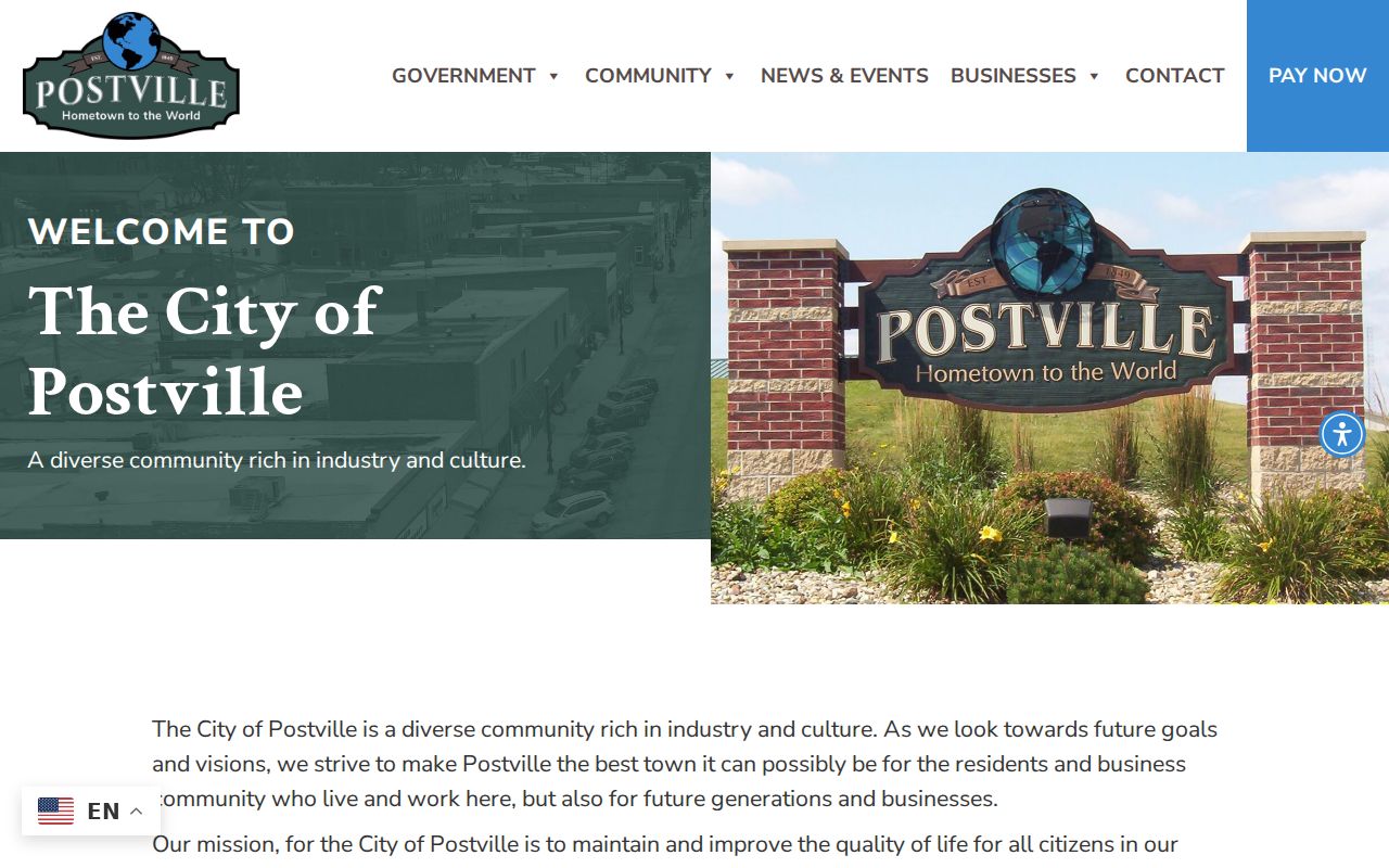 Postville city information used to route Clayton County warrant questions